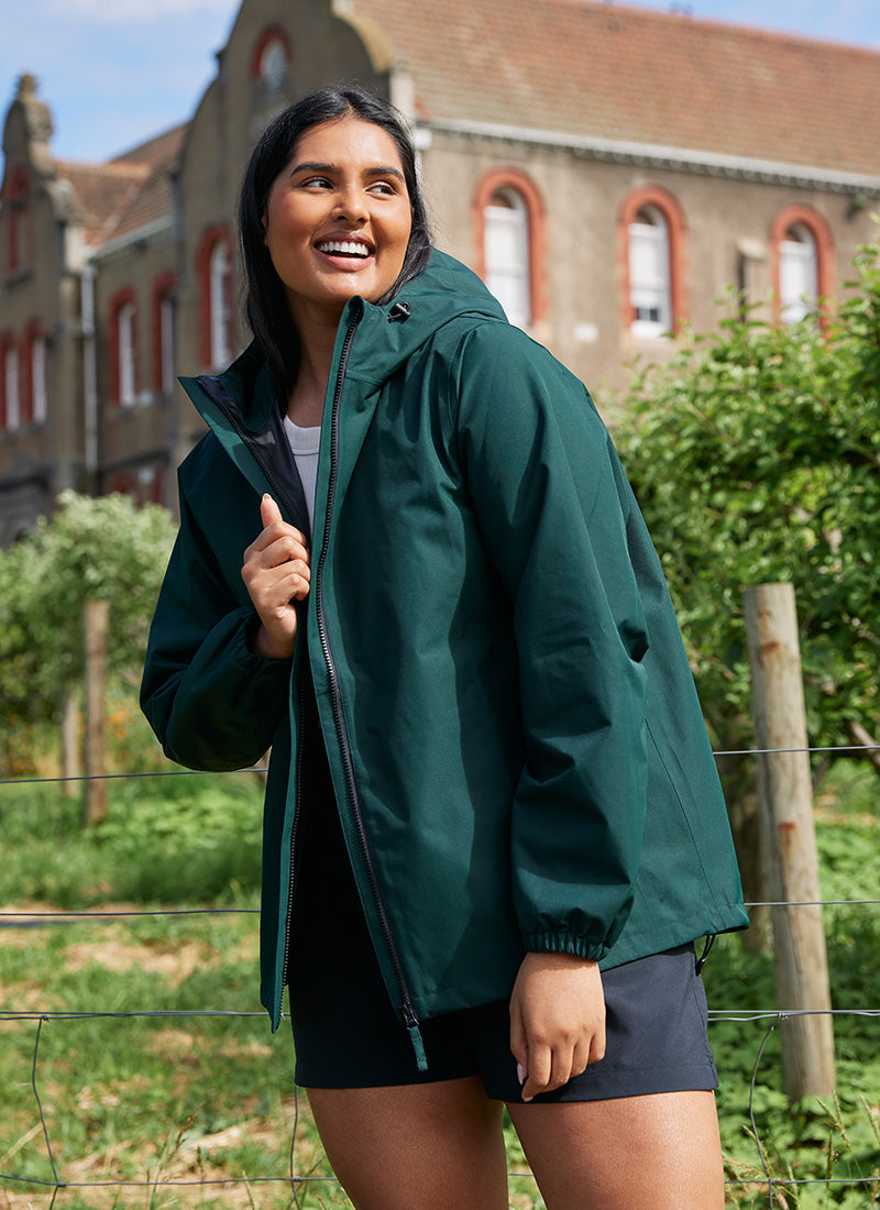 Green walking jacket online