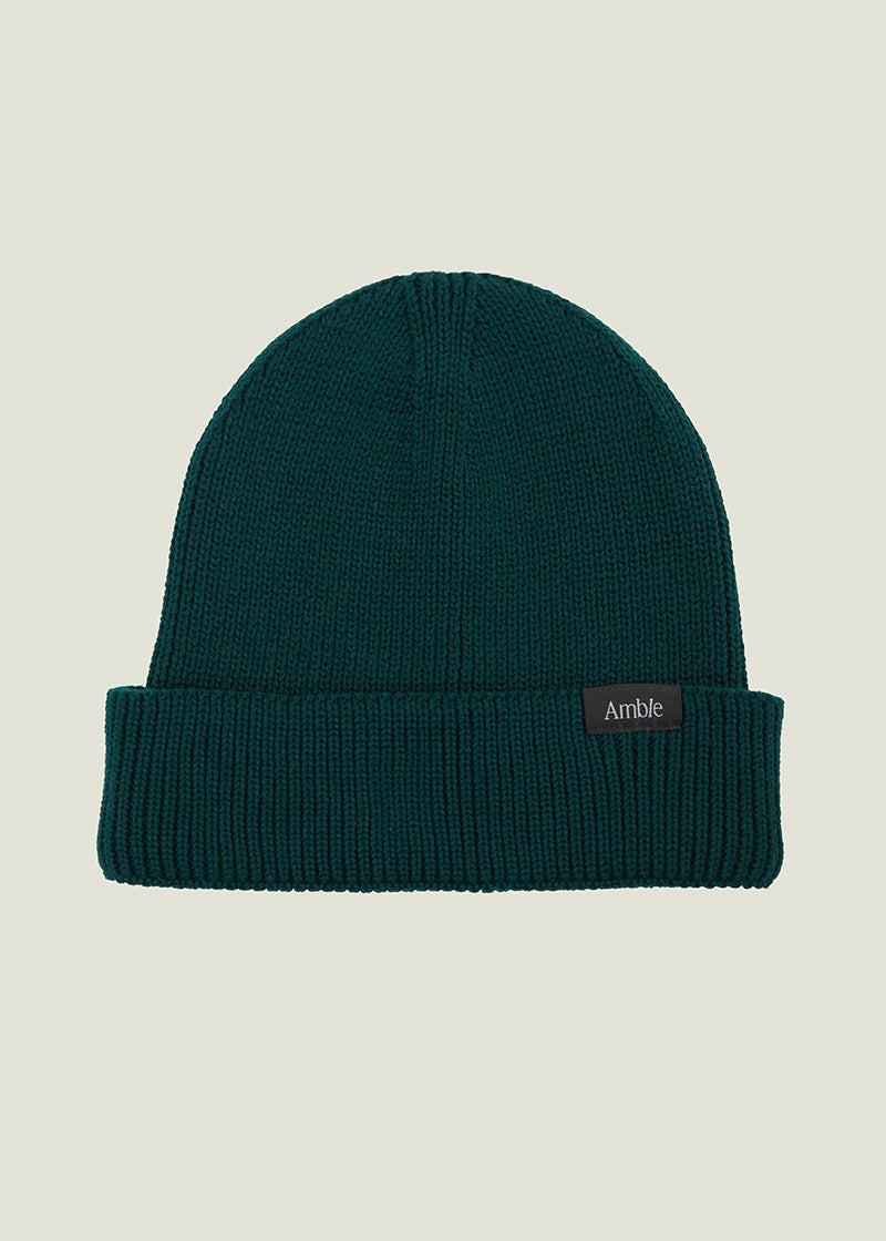 Highlands Beanie - Eucalyptus (Side Label)