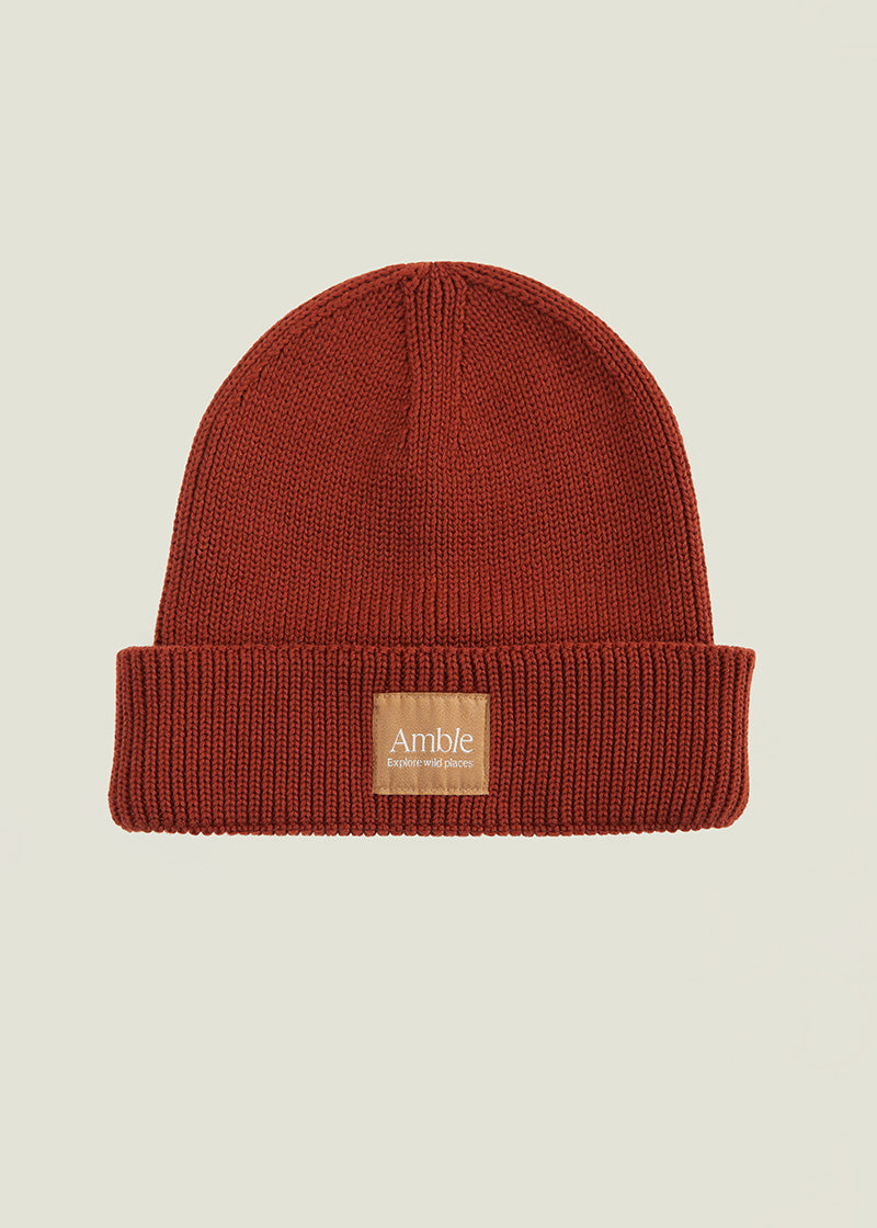 Highlands Beanie - Rust (Front Label)