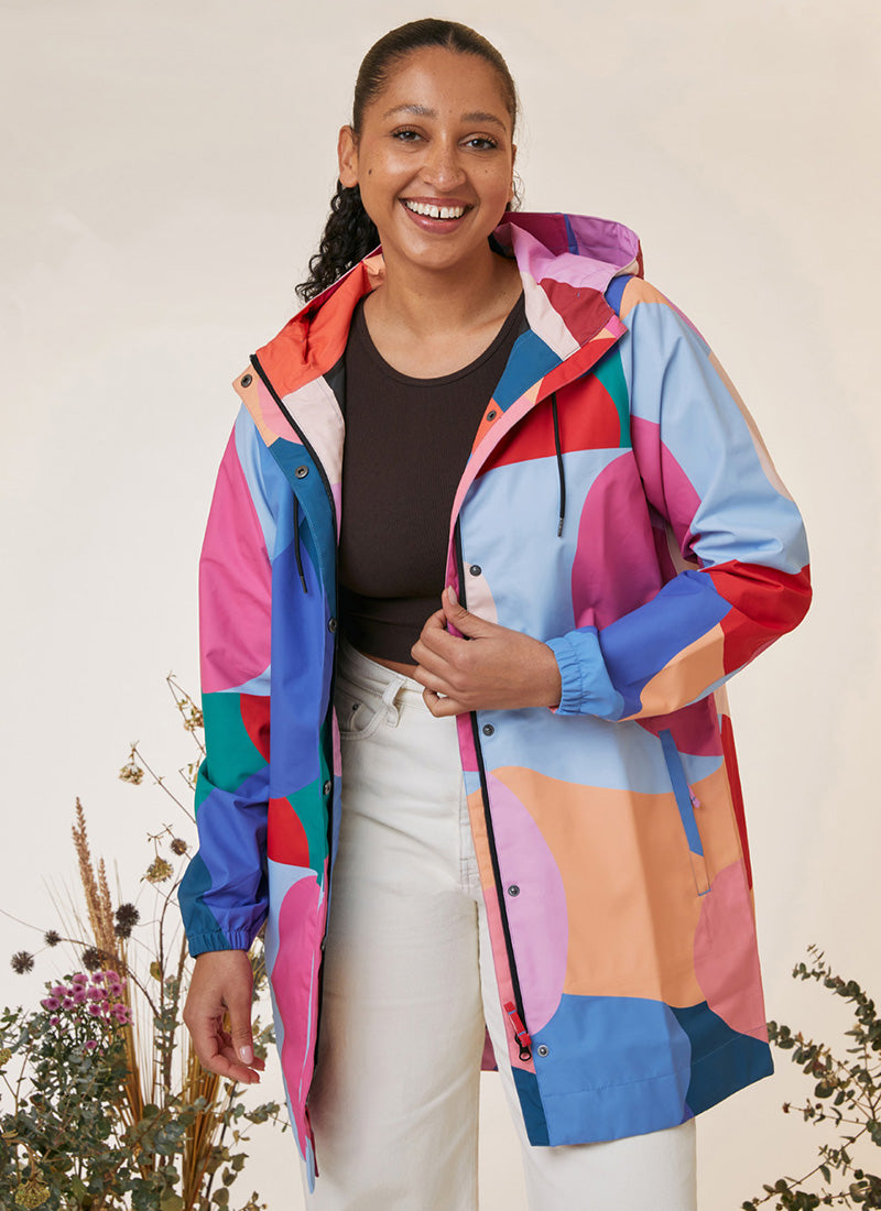 Refuge Long Waterproof Jacket - Opal