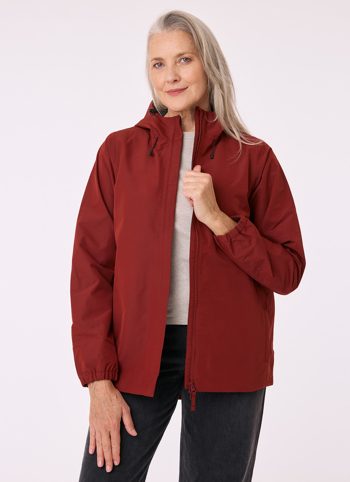 Elements Waterproof Jacket - Terracotta