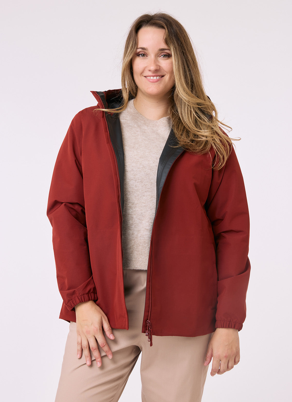 Elements Waterproof Jacket - Terracotta