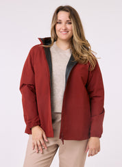 Elements Waterproof Jacket - Terracotta