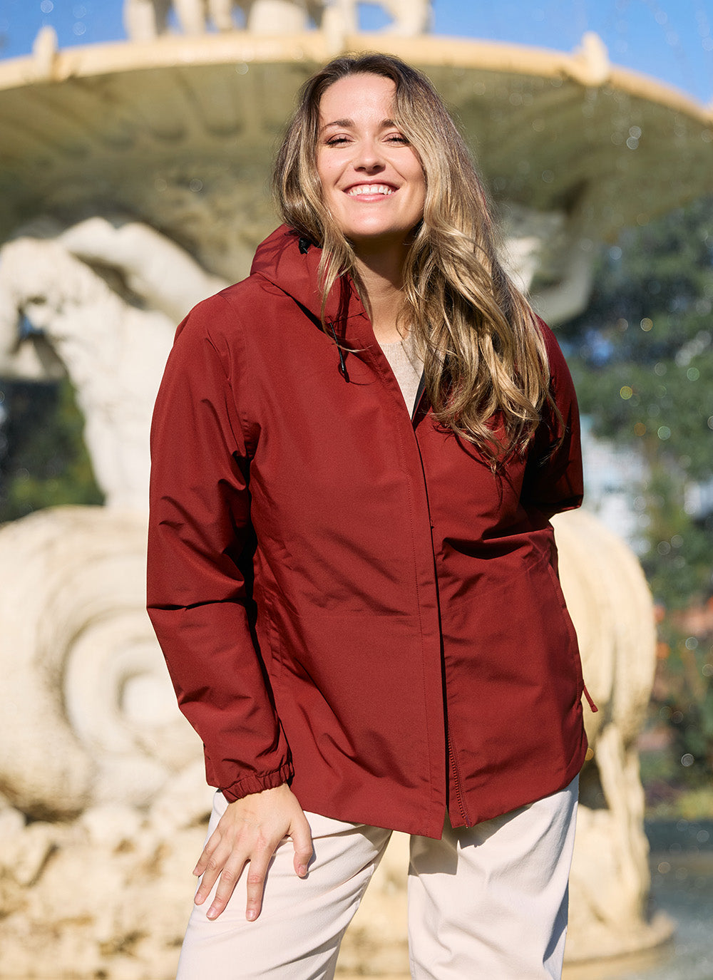 Elements Waterproof Jacket - Terracotta