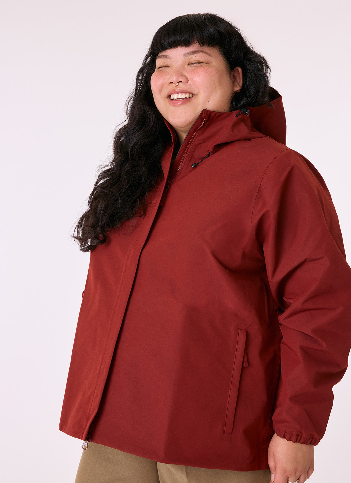 Elements Waterproof Jacket - Terracotta
