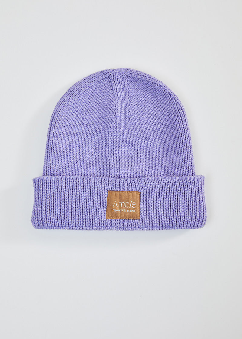 Highlands Beanie - Lilac (Front Label)