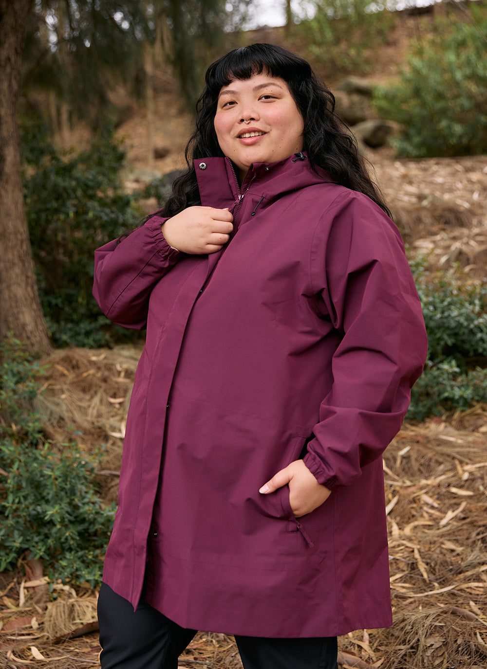 RefugeLongWomensWaterproofJacketMulberryPlum.jpg