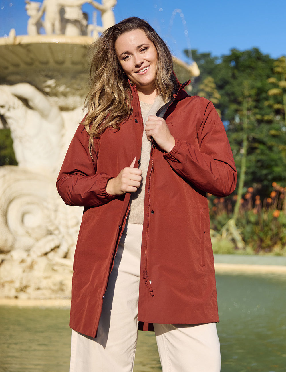 RefugeLongWomensWaterproofJacketTerracotta.jpg
